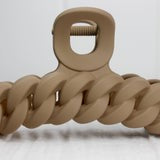 Taupe Knot Claw Clip